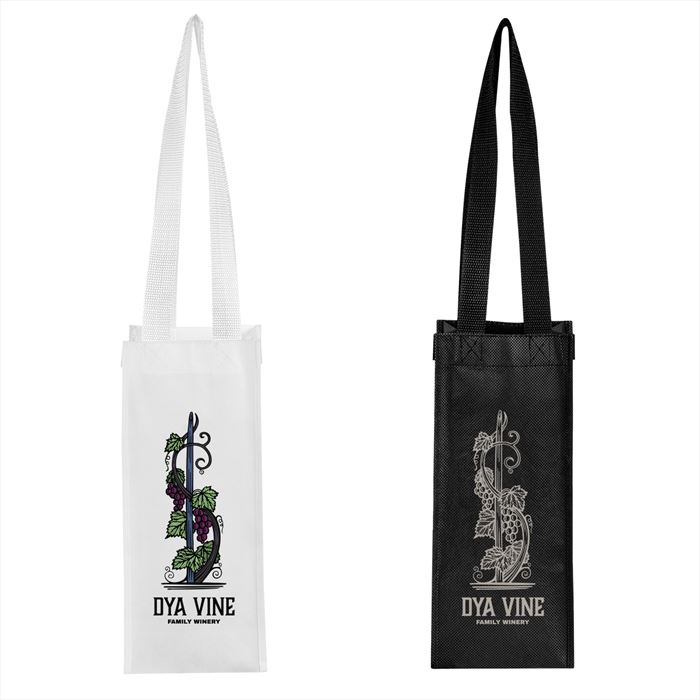 JH30158 Venice rPET Non-Woven Wine Tote Bag With Custom Imprint